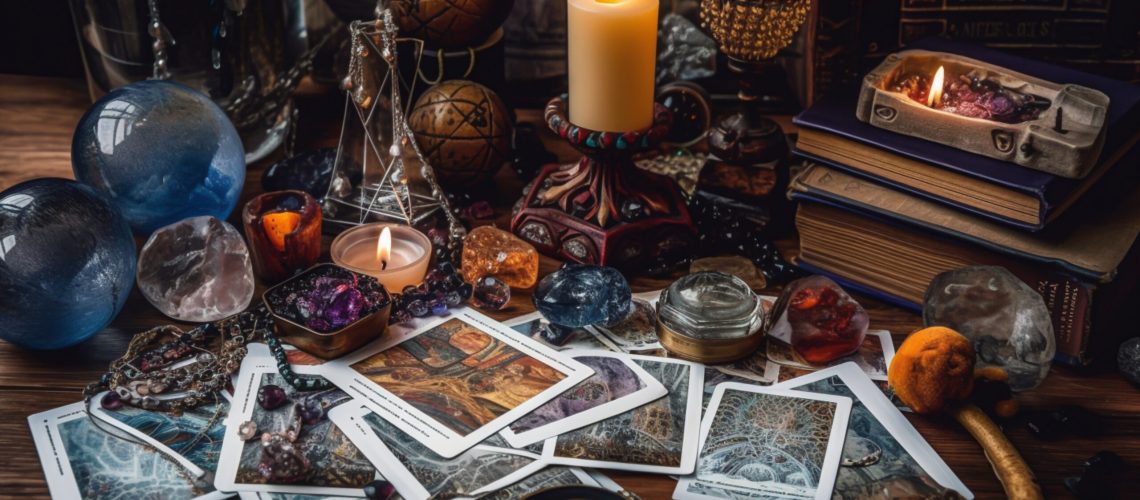 Divination and fortune telling, created with Generative AI technology